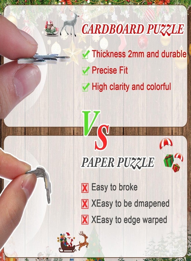 سيفانير مجموعة أحجيات الصور المقطوعة من سيفانر، 1000 قطعة، أحجيات شتوية لعيد الميلاد، أحجيات للكبار، تقويم عيد الميلاد، العد التنازلي لعام 2025، أحجية عيد الميلاد، أحجية سانتا، أفكار هدايا للكبار - Image 3